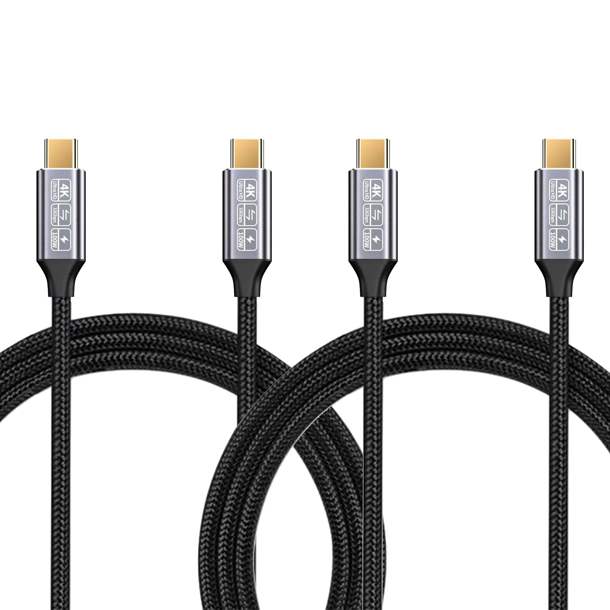 CAKOBLE 100W Cavo USB C 1m, [2Pezzi 1Metri] USB 3.1 Gen2 Cavo USB Type-C Ricarica Rapida, 10 Gbps Trasmissione Dati, 5K/4K@60Hz USB C Video Per i-Phone 15Pro/Max,Samsung Galaxy S24