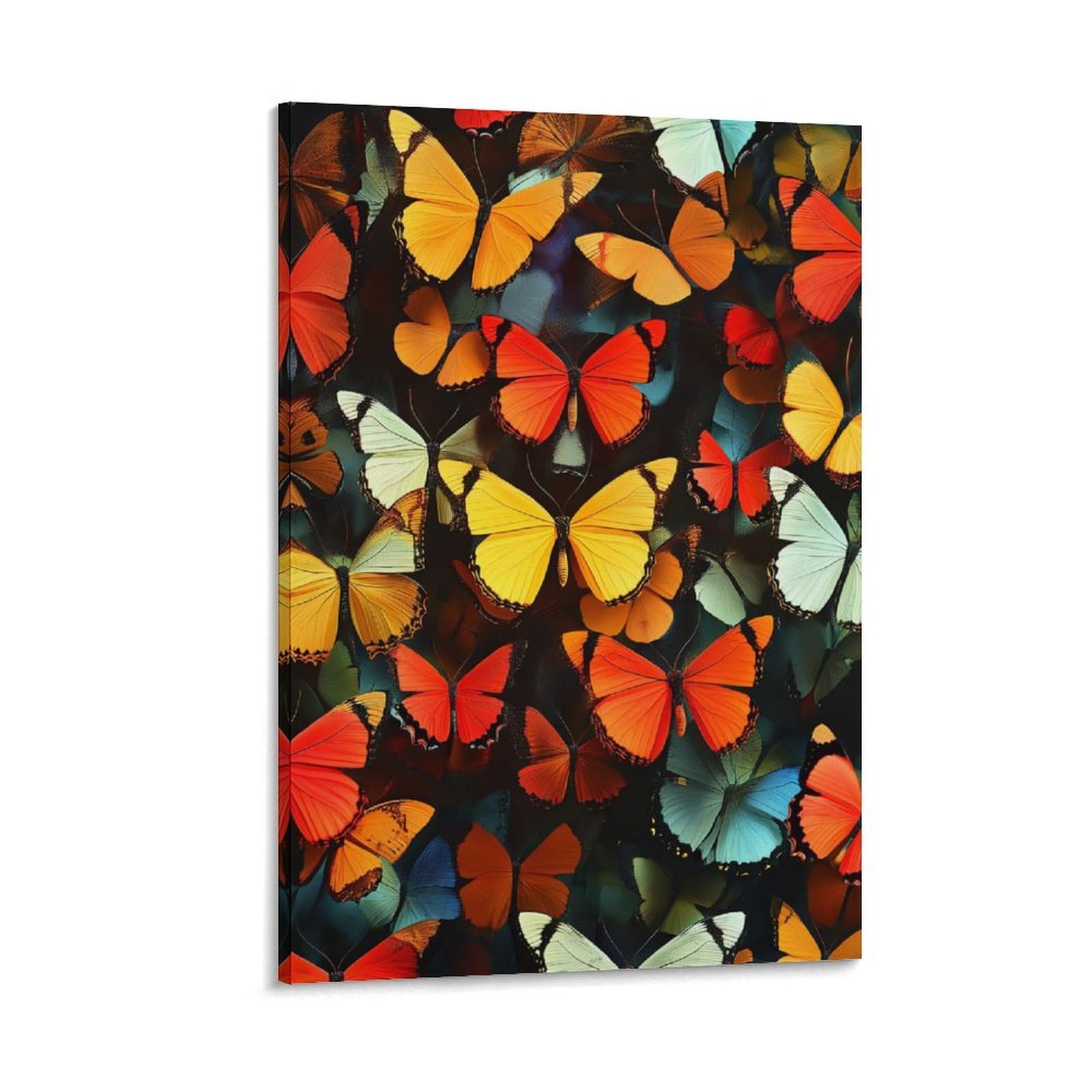 Impression sur toile papillon grand format decoration murale chambre 50x75cm - 6
