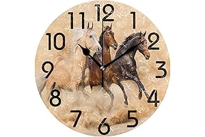 Exquisite Naanle Horse Clock: Graceful Timekeeping