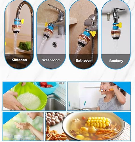 Miniatura 4 de 3 filtros de agua para grifo, cartucho de 6 capas, filtros de carbón activado, filtro de agua, repuesto de filtro de agua para fregadero, aplicable