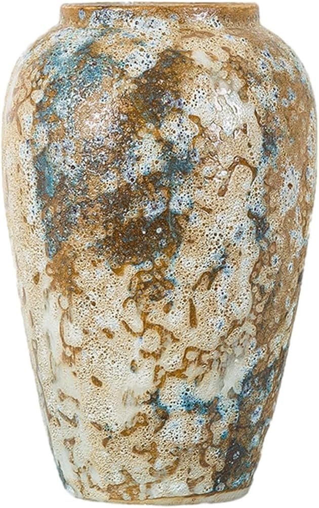 Vase Desktop Retro Ceramic Crafts Decoration Flower Arrangement(W19xh30cm)