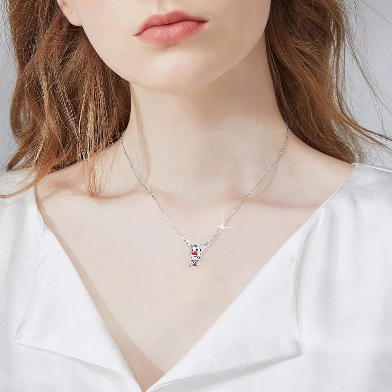 Christmas Penguin Snowman Gingerbread Man Candy Deer Egg Charm for European Bracelet Gift - Image 5