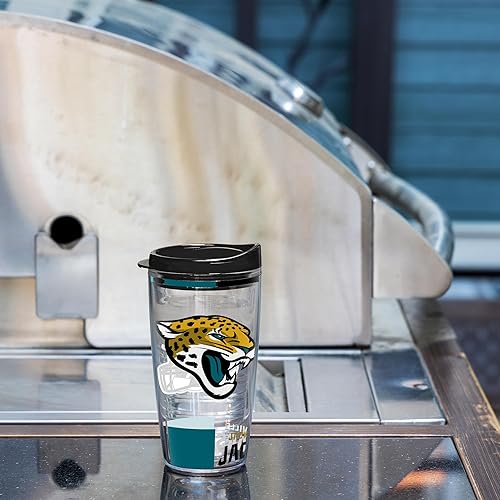Miniatura 242 de Rico Industries NFL - Vaso clásico de fútbol americano de doble pared, 16 oz o 20 onzas, tapa W