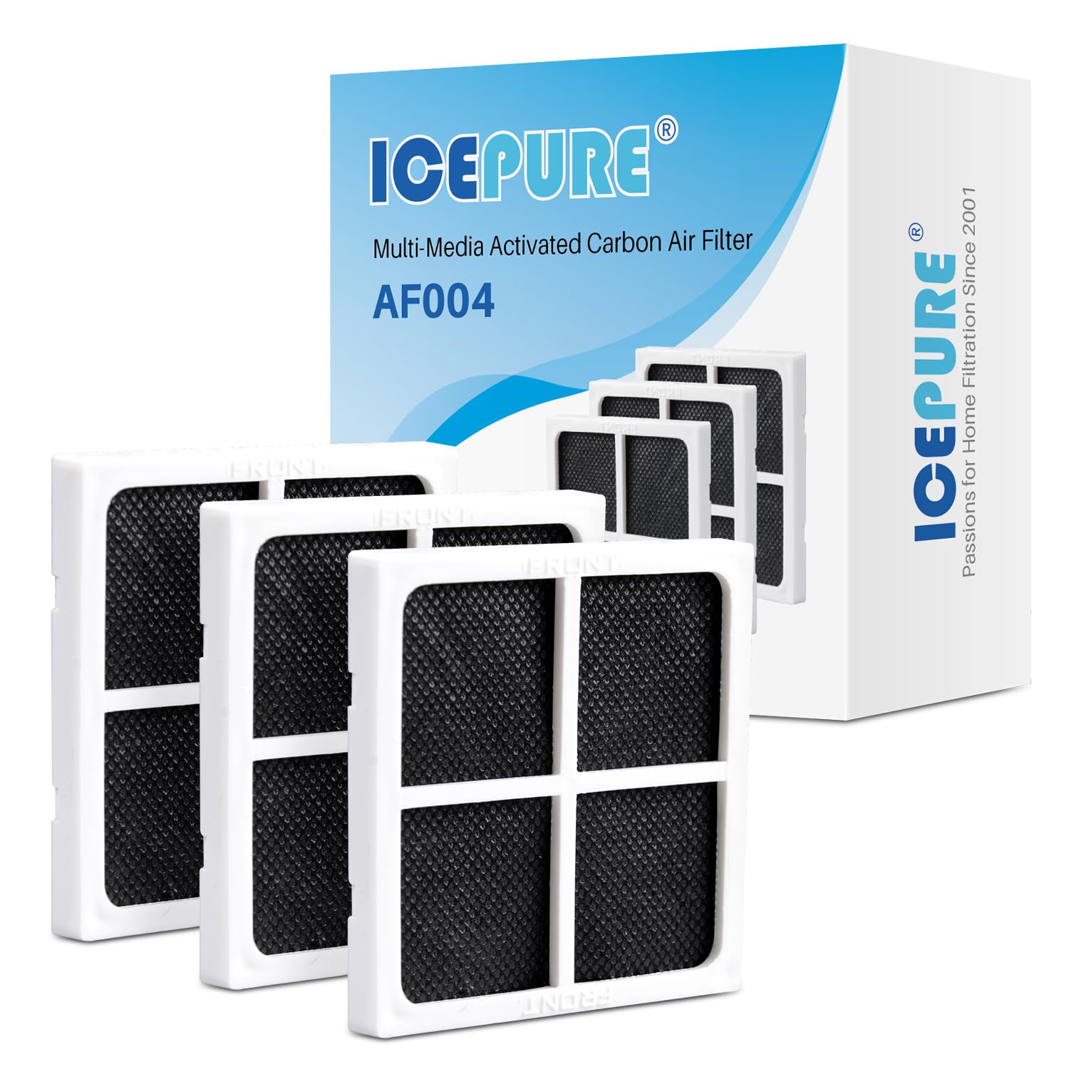 ICEPURE AF004 Replacement for LG LT120F Refrigerator Air Filter, 3PACK