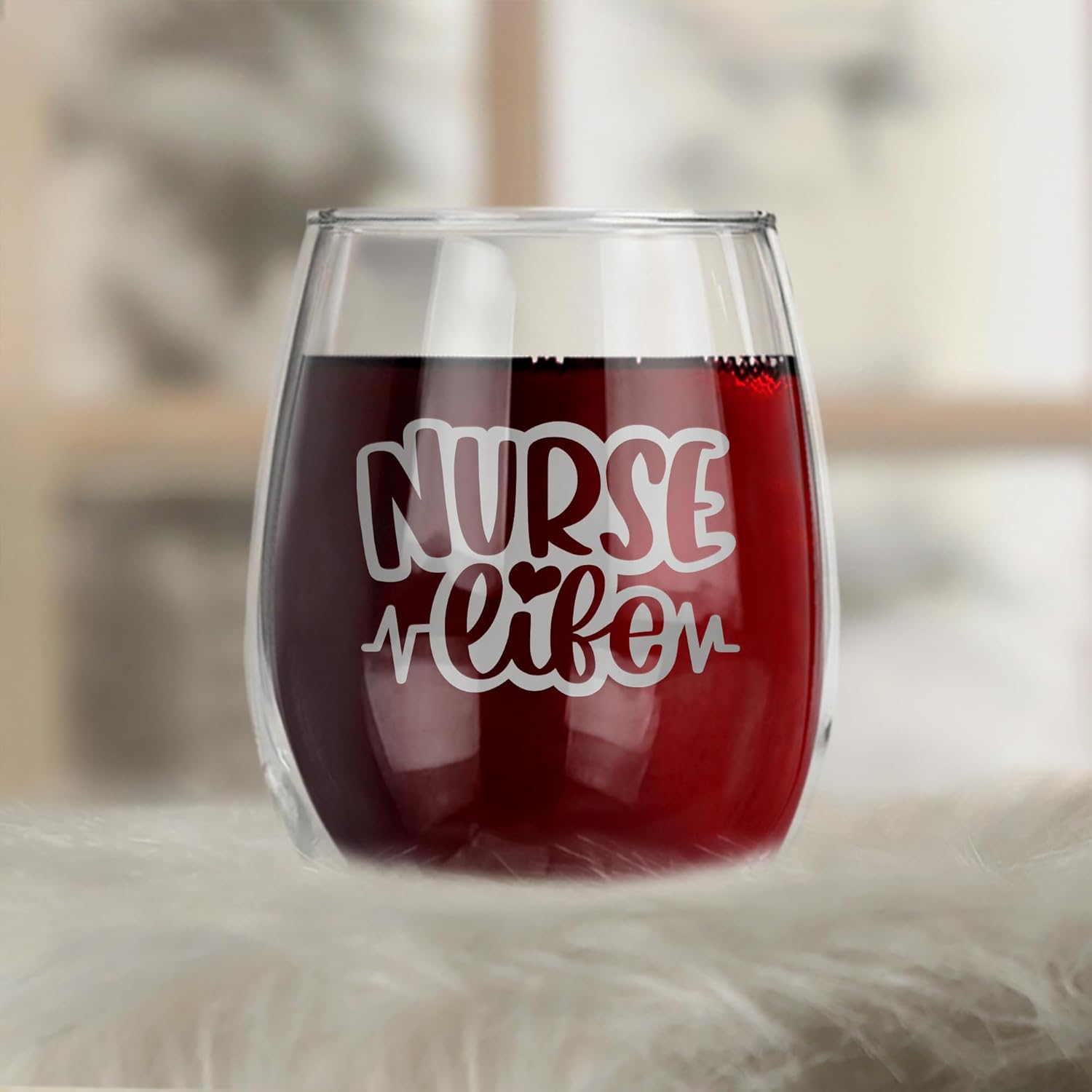 Bad Bananas Gifts for Nurses - 21 oz Stemless Wine Glass - Metallic Silver Ink - Nurse Week Gifts - Don't Even Ask - Nurse Life - Image 6