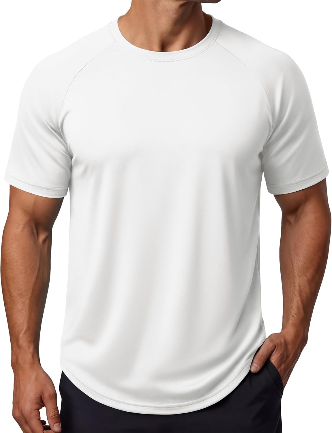 MAGCOMSEN Mens Shirts Dry Fit Swim Rash Guard Athletic UPF 50+ Sun Shirts