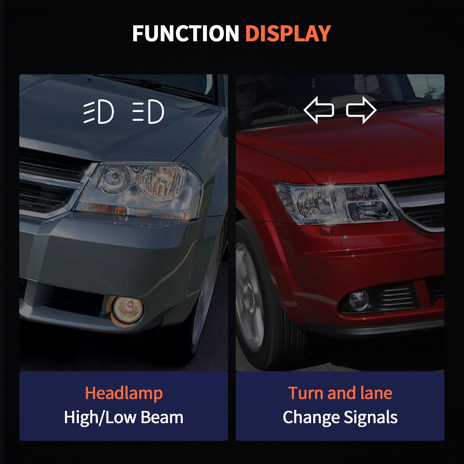 HiSport Auto Turn Signal Light Switch Lever - Compatible with Chrysler 200 Sebring Dodge Avenger Journey Nitro Jeep Commander Grand Cherokee Liberty Wrangler Multifunction Switch Replace 68015101AA