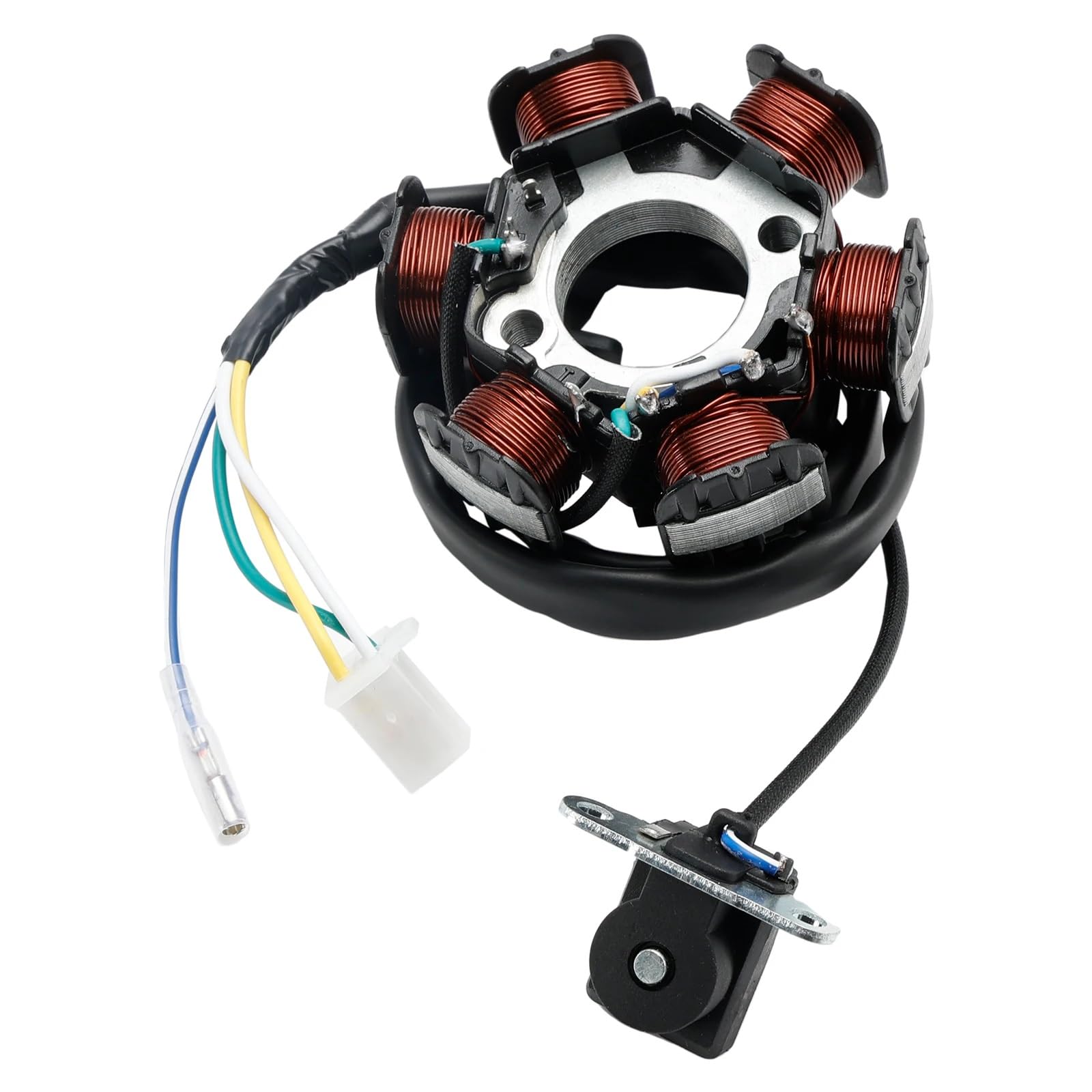 Alternador Stator Estator Compatible Con Aeon Para RS125 RS180 RSII125 RSII180 Para Utility 125 180 Para Overland 125 180 ATV 31120119-00A Generador De Estator De 4 Cables