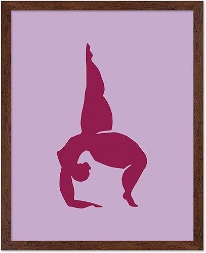 Miniatura 90 de Monem Art - Póster de yoga, impresión retro de yoga para el hogar, arte de meditación, arte espiritual, arte de silueta, arte de gato, arte bohemio