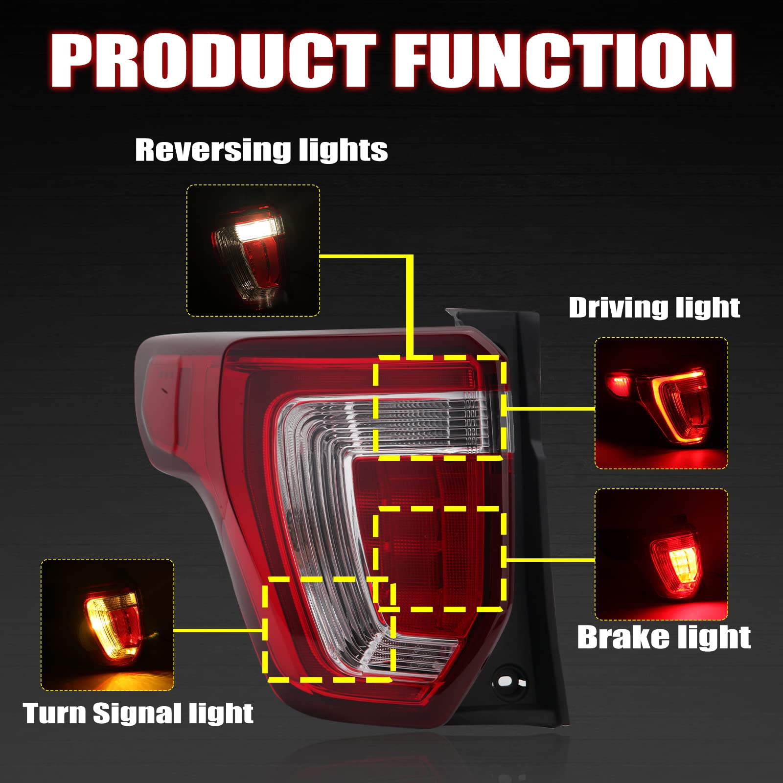 Luz Trasera Roja Led Óptica 3d, Reflector De Parachoques Tra | Cuotas Sin Interés