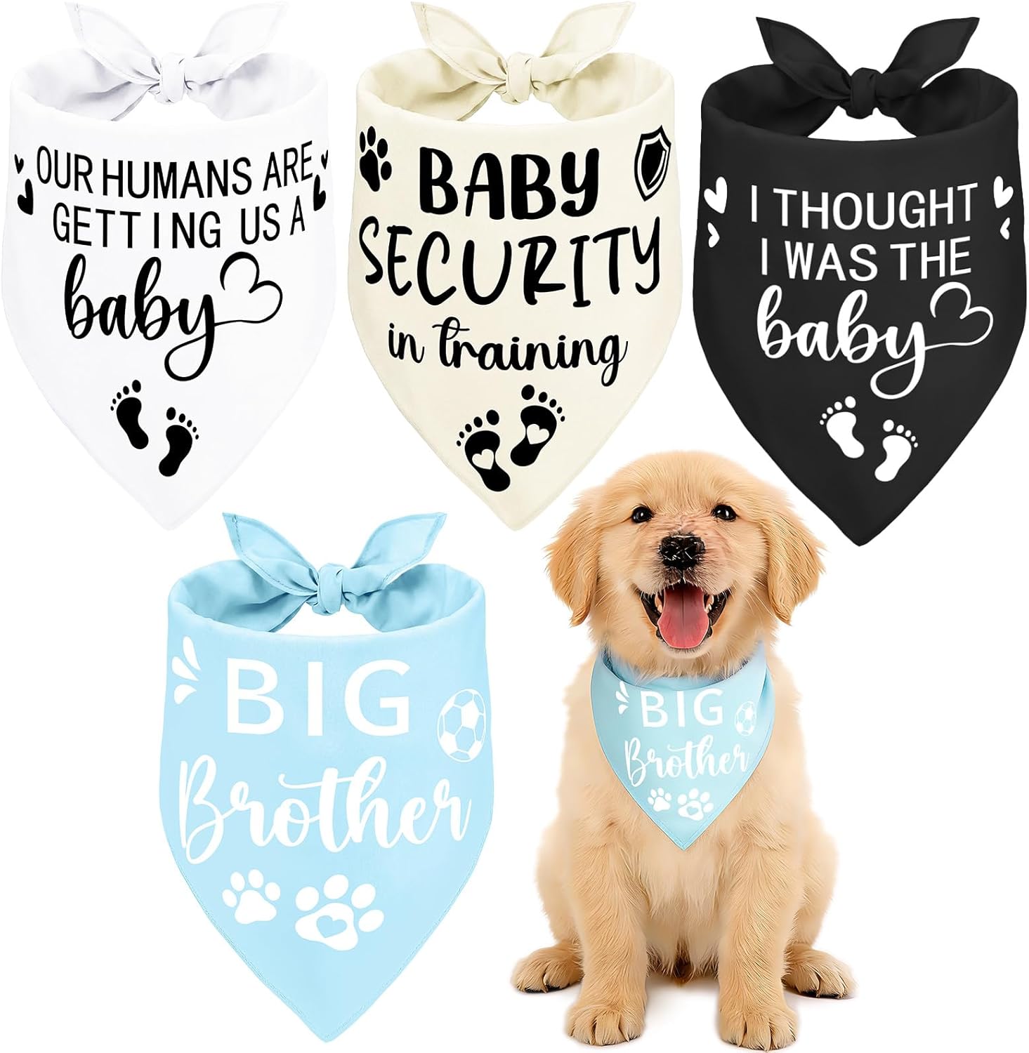 Dog Bandana Pregnancy Announcement Big Brother Dog Bandana Baby Security in Training Dog Bibs Pet Scarf for Dogs Puppy Photo Props Accessories Dog Bandana Pregnancy Announcement Big Brother Dog Bandana Baby Security in Training Dog Bibs Pet Scarf for Dogs Puppy Photo Props Accessories