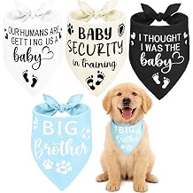 4 PCS Baby Dog Bandana, Big Brother Dog Bandana