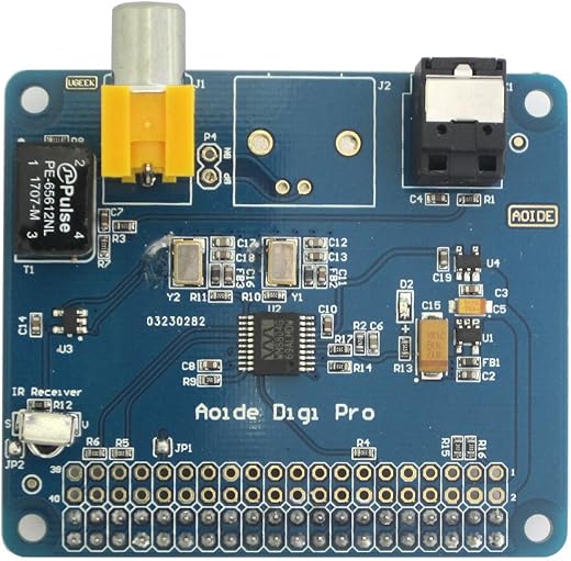 Raspberry Pi Sound Card Raspberry Pi HIFI DiGi Pro Digital Sound Card I2S SPDIF Expansion Board Digital Chip Two Oscillators 44.1&48kHz Sound Card…