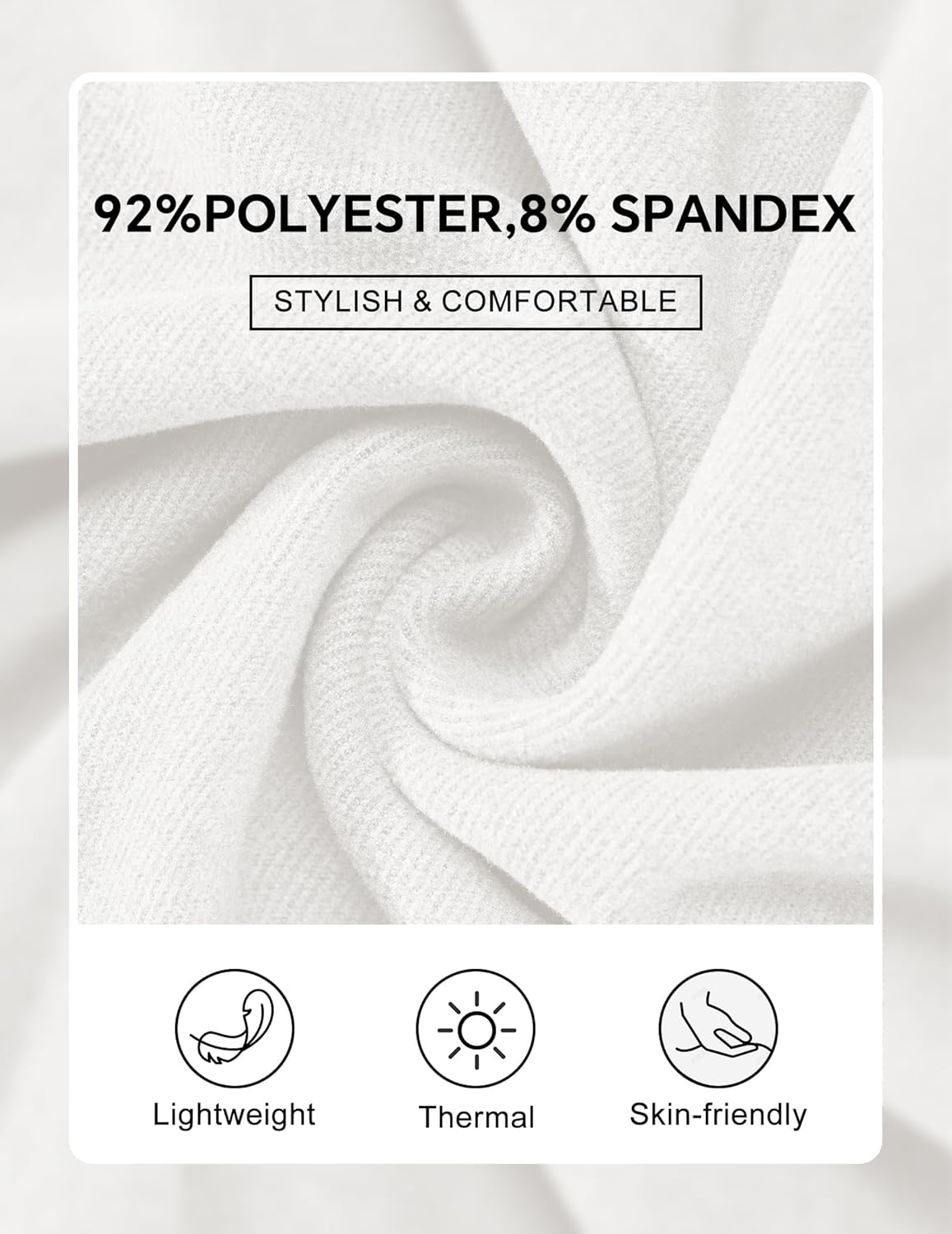 Vssjavun Mens Mock Turtleneck Long Sleeve Shirts Casual Slim Fit Undershirt Lightweight T-Shirt for Outdoor & Business - Image 7