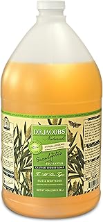 Sponsored Ad - Dr Jacobs Naturals Pure Castile Liquid Soap Gel - Sensitive (Unscented, Gallon Size 128 oz) Made with Premi...