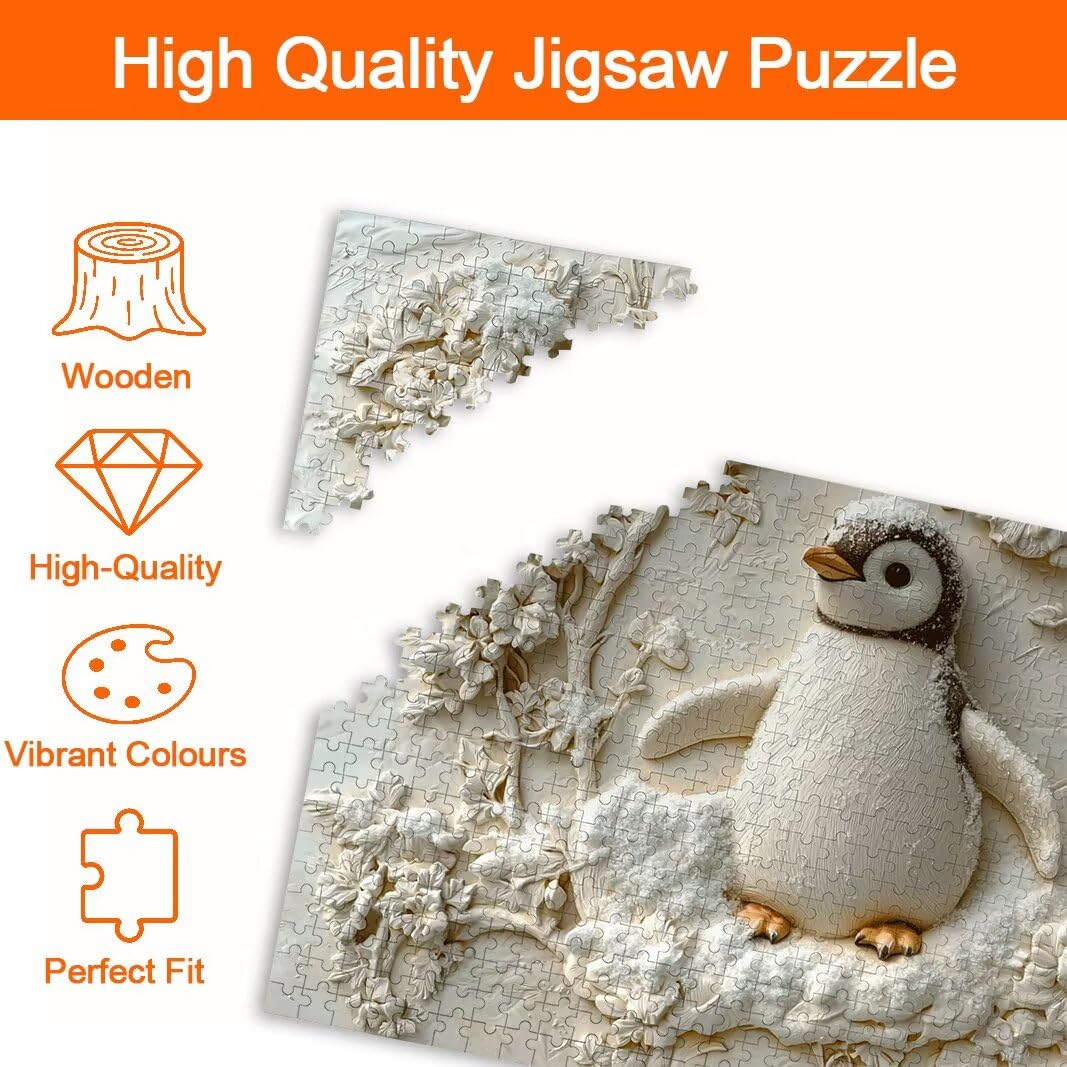 Pingwin Puzzle 2000 elementów dla dorosłych, klasyczne puzzle, wystrój