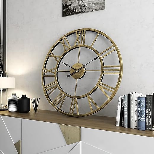 20-Inch Mute Retro Wall Clock