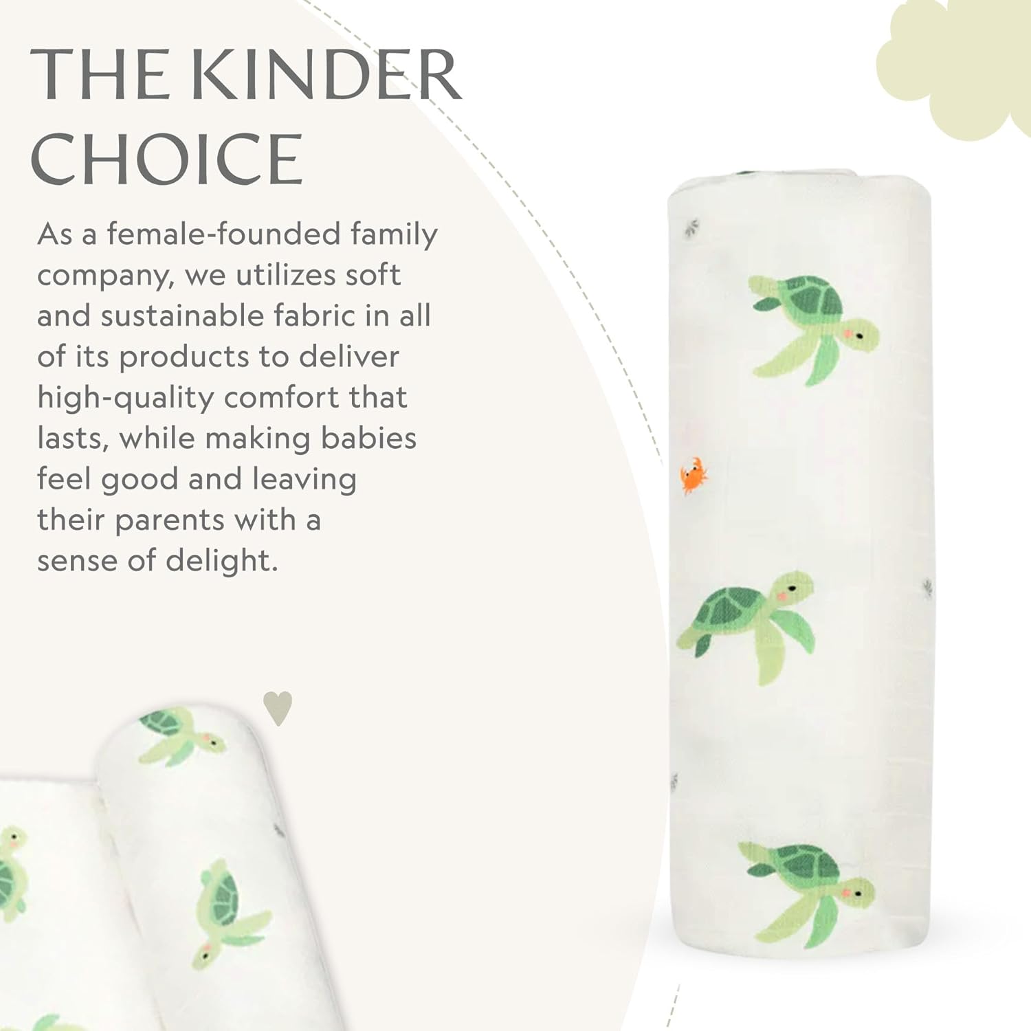 Muslin Baby Swaddle - Breathable Receiving Blankets for Newborn Baby, 70% Viscose derived from Bamboo, 30% Spandex, Imported