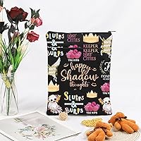 Vista 4 de Funda de libro de regalo inspirada en novela de fantasía para amantes de los libros, protector de libro de regalo con cremallera (Happy Shadow)