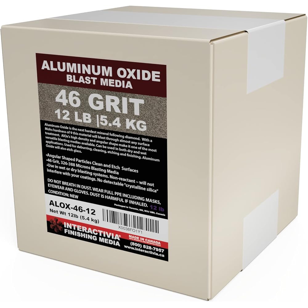 9/mo Finance 46 Grit Coarse Medium Aluminum Oxide 12 LBS Sand