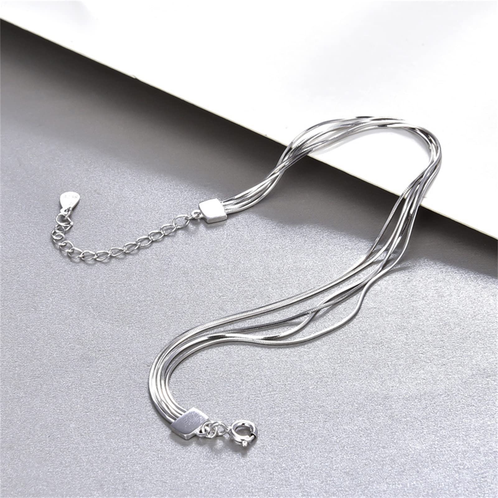 Bracelet En Argent 925 Pour Femme, Bracelet Réglable Pour Femme, Bijoux Pour Femme La Saint