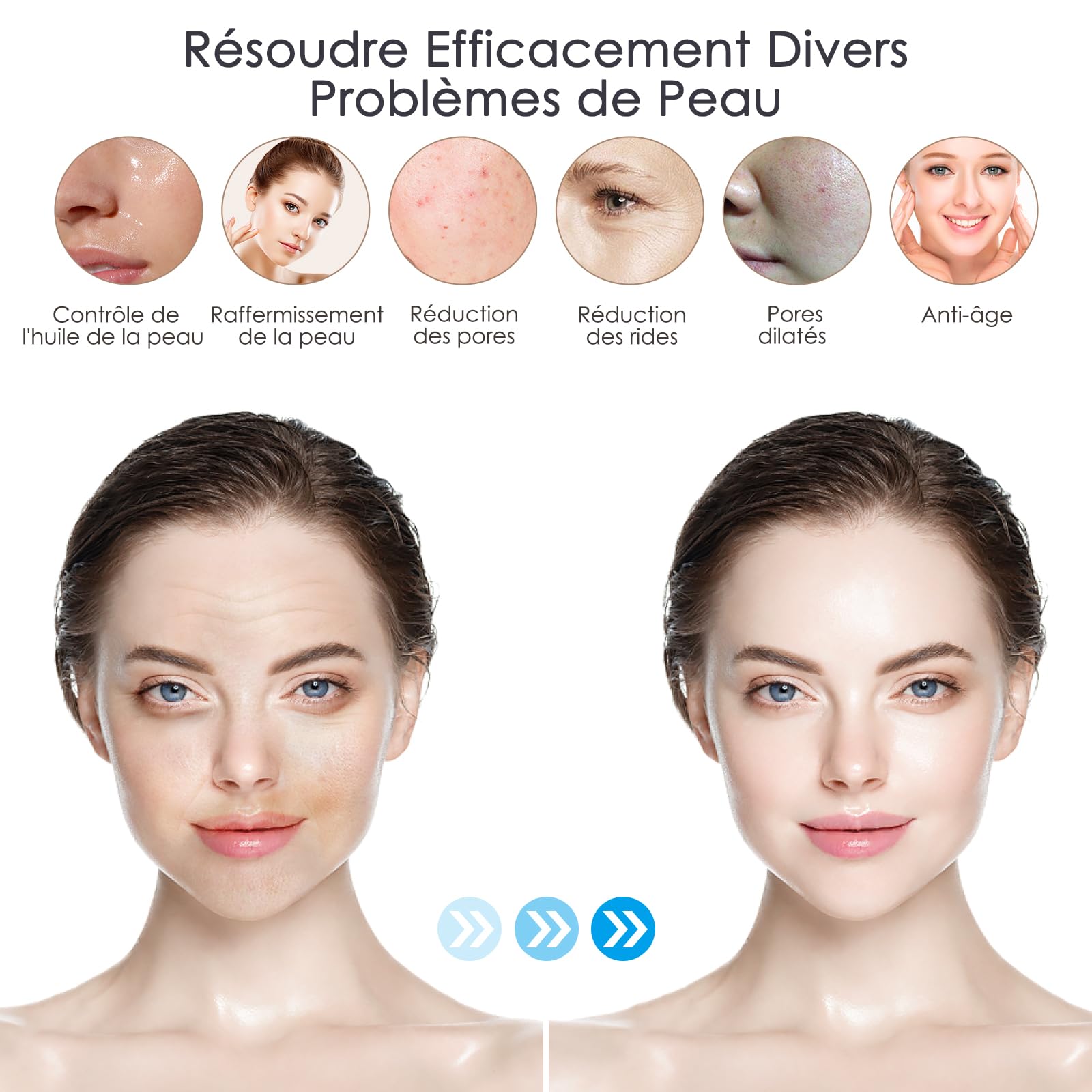 Dr.pen Ultima A10 Microneedling Pen - Dermapen Microneedling Professionnel Sans Fil Réglable pour le Visage, le Corps et la Croissance des Cheveux/Barbe avec 5 Cartouches - Meilleur Cadeau pour Femmes