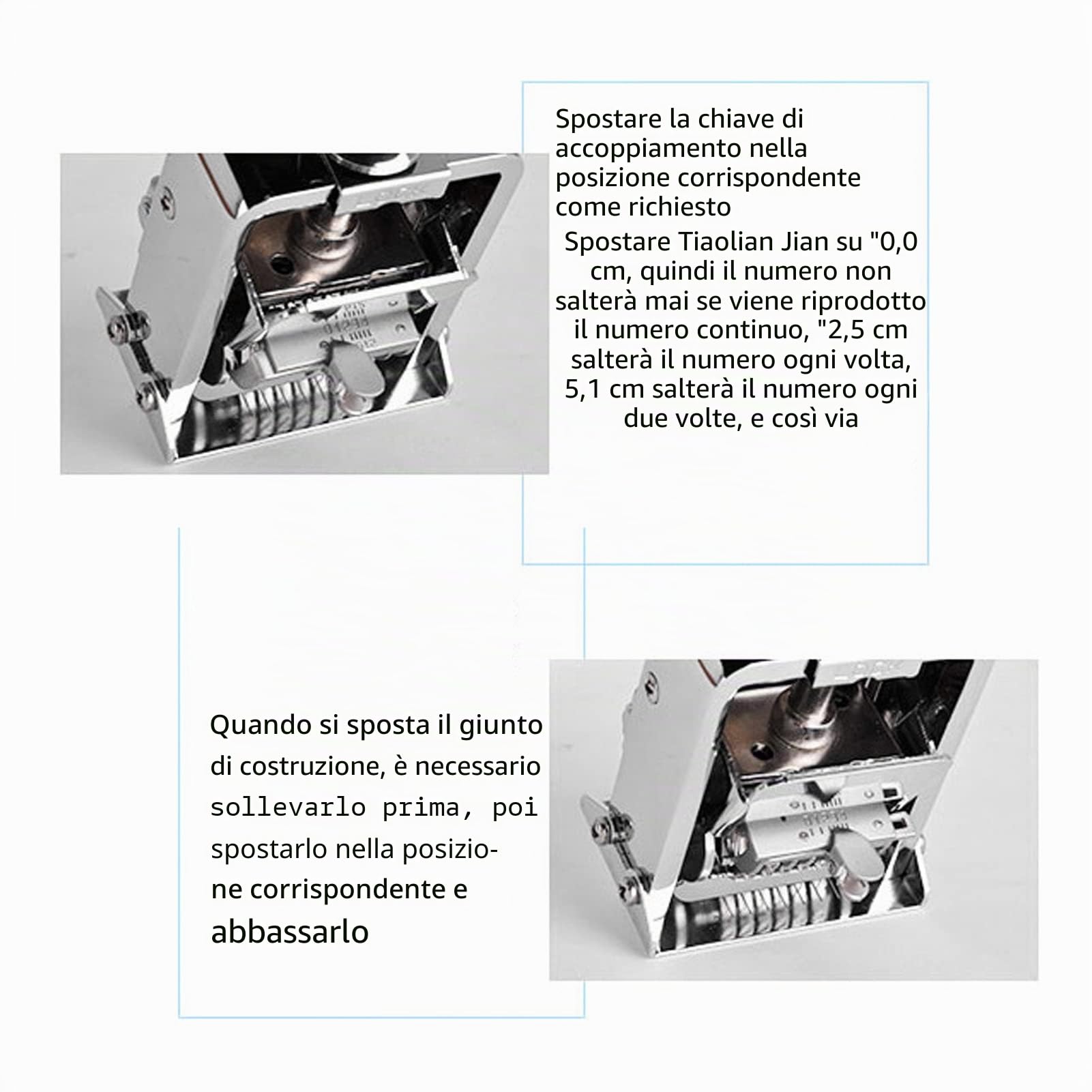 Timbro Numerico Autoinchiostrante, Numeratore Automatico a 5 Cifre, Numeratrice Professionale in Lega di Zinco con Inchiostro per Numeri di Identificazione di Documenti, Biglietti, Data