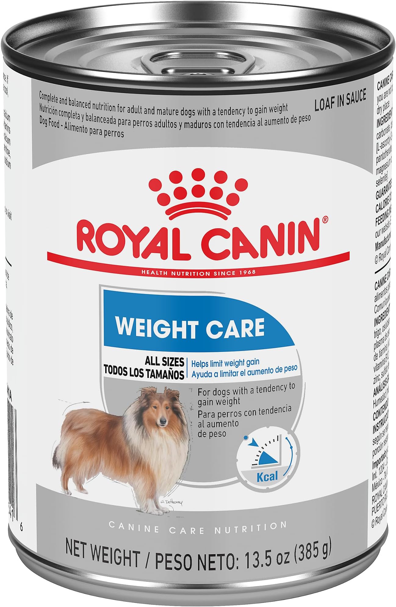 Canine Care Nutrition Weight Care Adult Loaf in Sauce Dog Food, 13.5 oz (Pack of 12)