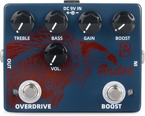 Caline DCP-11 Andes Boost Overdrive Pedal de efecto dual para guitarra