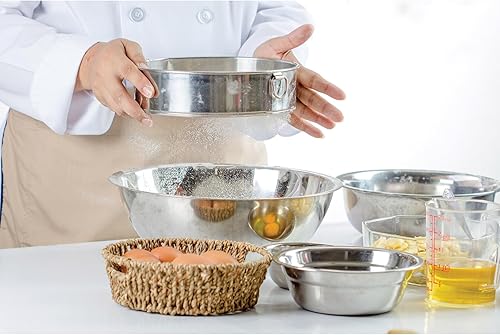 Vista 24 de Mrs. Anderson's Baking Tamiz de azúcar glaseado de harina de manivela, acero inoxidable, 3 tazas