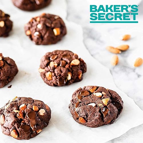 Miniatura 10 de Baker's Secret 2 bandejas aisladas para galletas de 16 x 14 pulgadas, doble pared aislada de acero al carbono, para hornear, asar y cocinar, apta