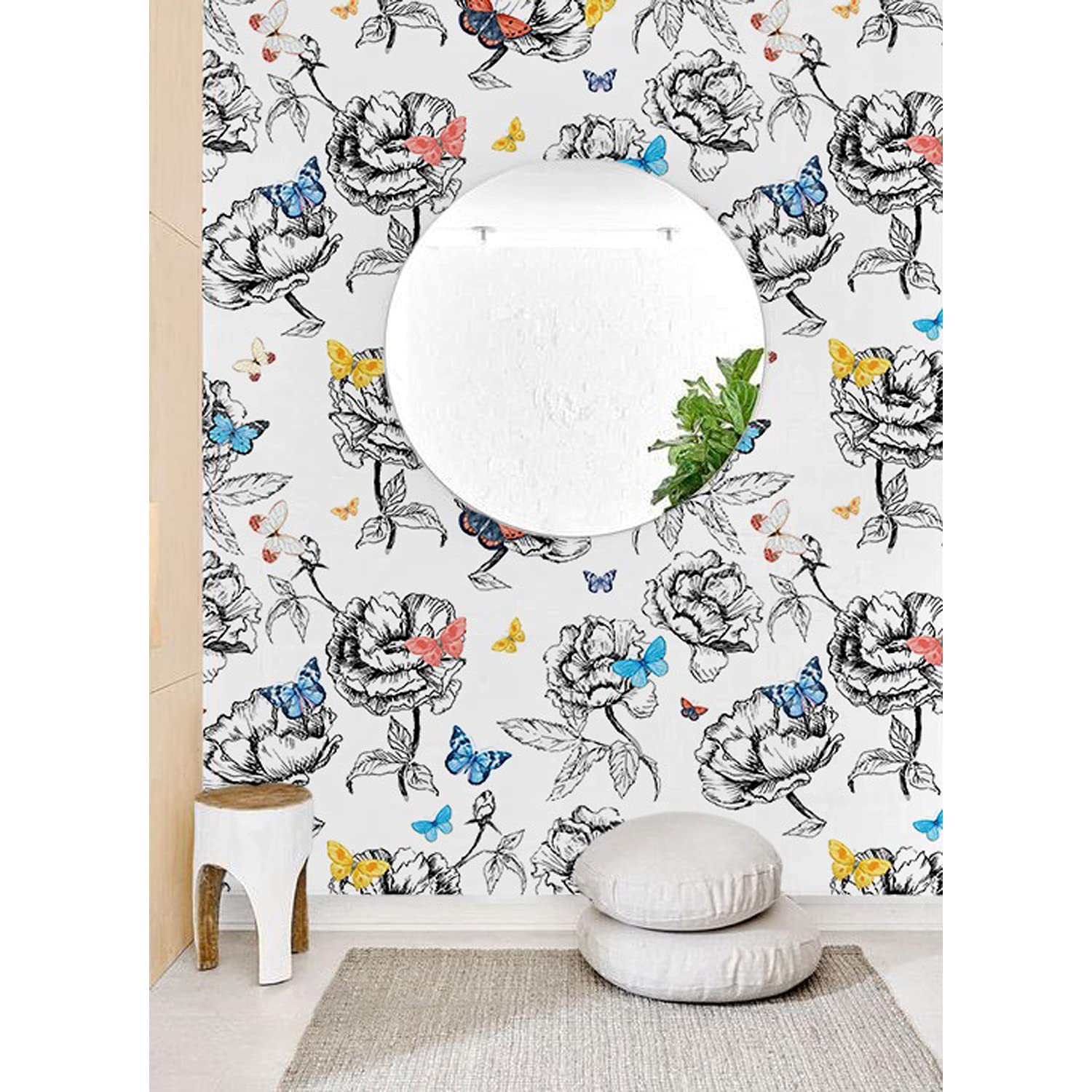 Papier peint intissé Grand papillon 104x70cm pour salon et chambre