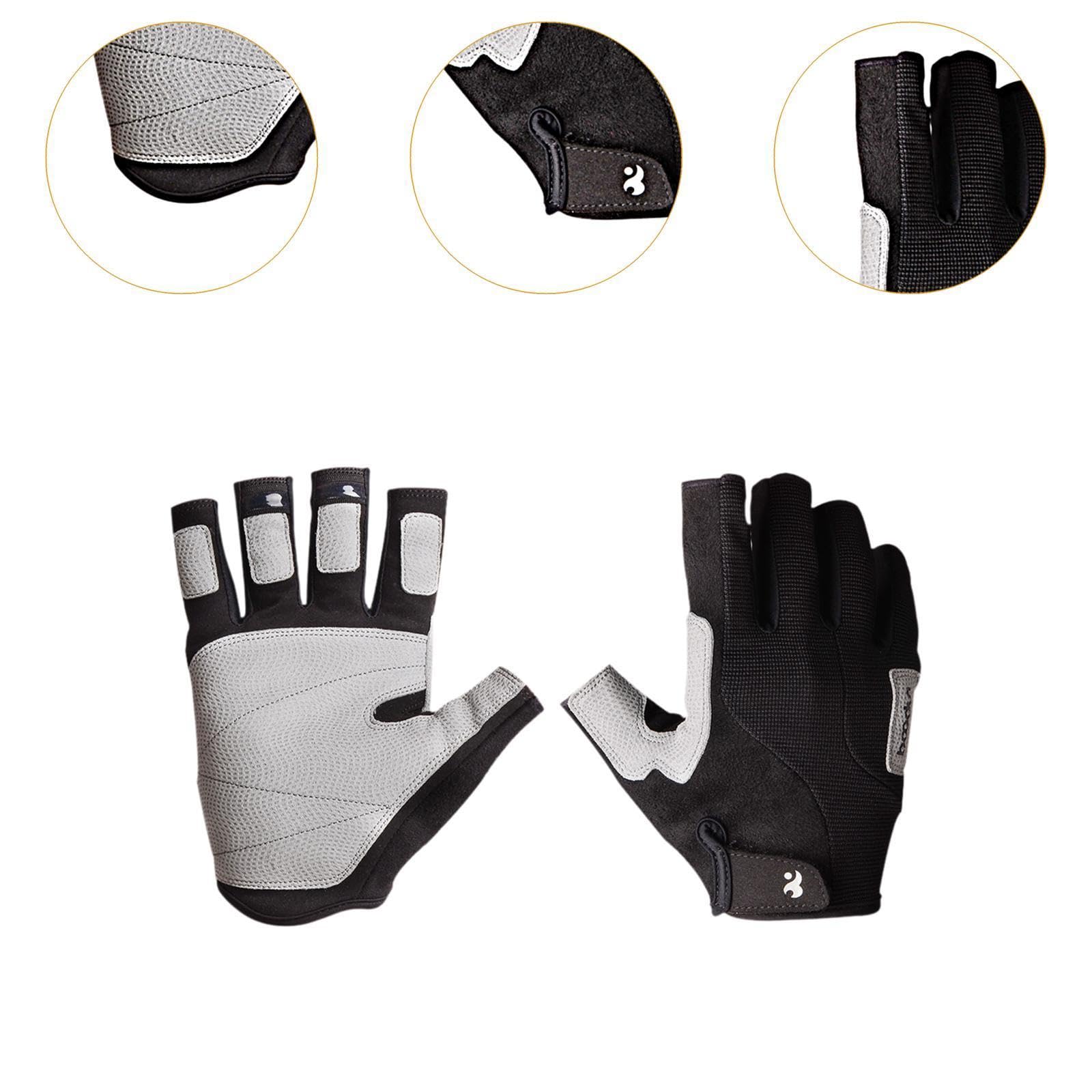 LOVIVER Climbing Guanti Dita Guanti Ciclismo Adulti Guanti Allenamento Uomo Donna Guanti Vela Comodi E Antiscivolo Realizzati in Spandex Adatti per Atti