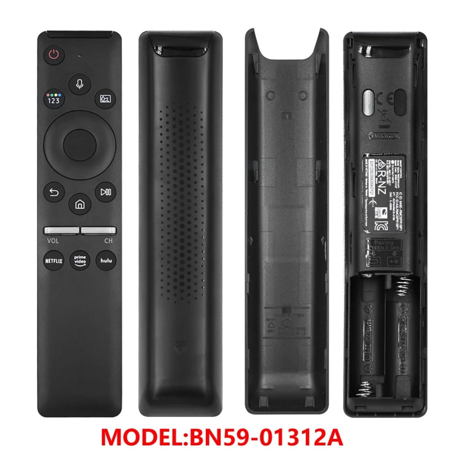 1 Unidad Compatible con el Control Remoto de TV por Voz BN59-01242A, 01244A, 01298C, 01298G, 01298U, 01312A, 01312B, 01312F, 01329A y 01336A.(BN59-01312A)