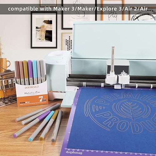 Miniatura 10 de DOOHALO Bolígrafo dorado con purpurina de gel para Cricut Maker 3MakerExplore 3Air 2Air Gel Gollter marcadores variados puntos para dibujar