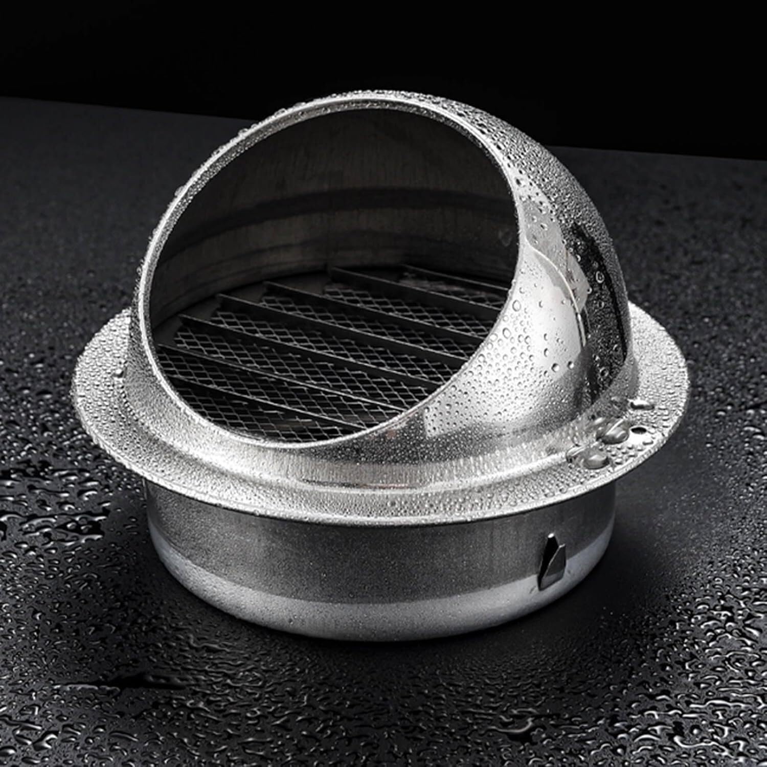 JvFbjLF 304 Stainless Steel Vent Wall Exhaust Grille Household Exhaust Cover Duct Ventilation Fittings(300mm)