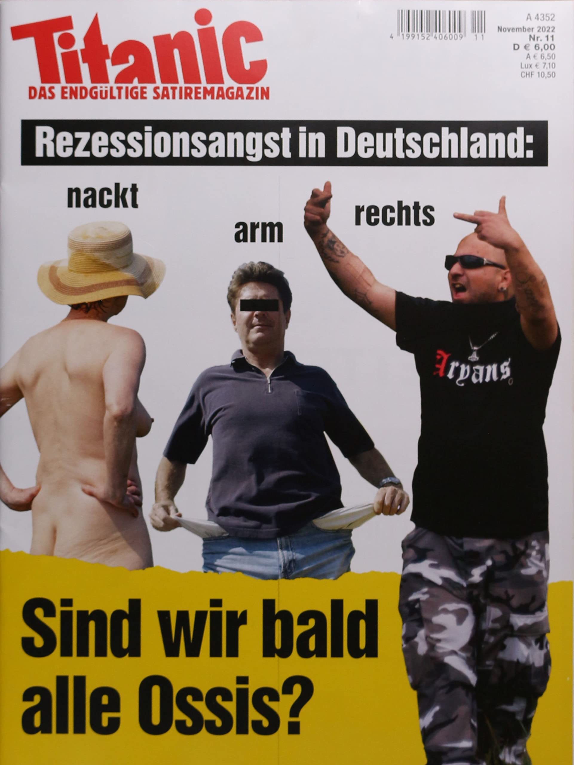 Cover of Titanic, November 2022