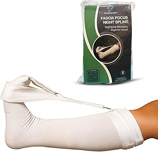 Plantar Fasciitis Night Splint Sock for Sleeping - Soft Dual-Stretch Foot Brace for Morning Heel Pain Relief, PT-Patented Toe and Ankle Support for Achilles Tendinitis, Men and Women – Large (Men 10.5–13 / Women 12–14.5; Calf 14–20”)