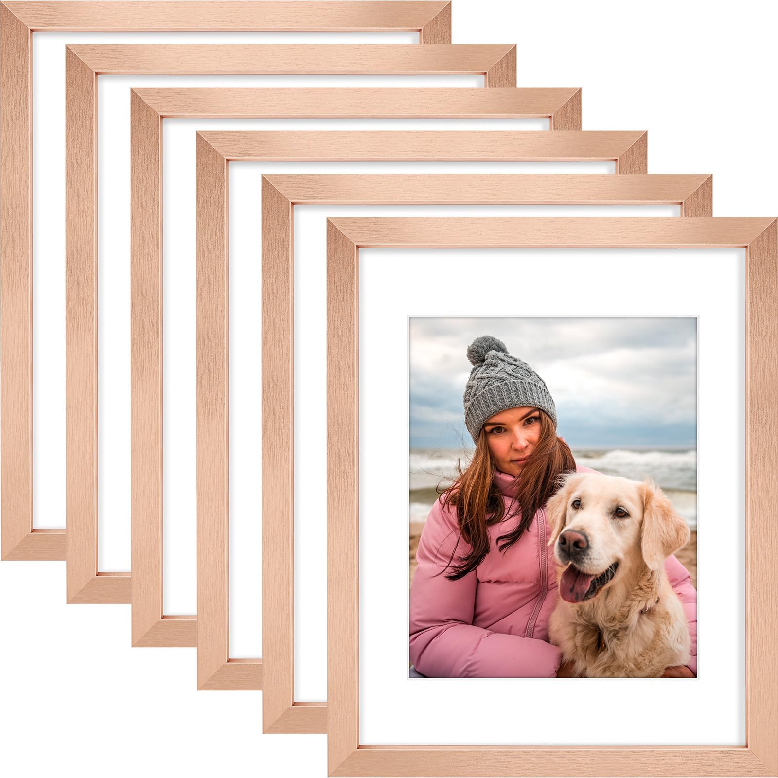 額縁 11×14inch(6枚)＋8×10inch(7枚)セット Amazon.com: AUEAR 11x14 Picture Frames Set of 6, Rose Gold | with