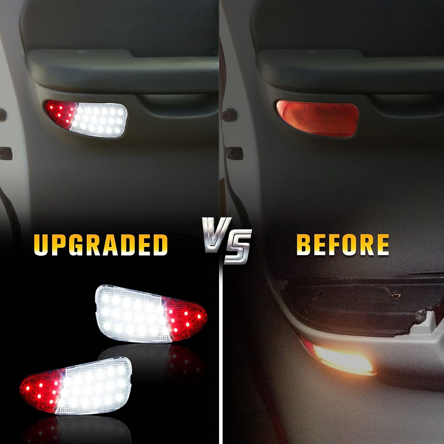 LED Interior Door Light Door Panel Courtesy Lights Compatible with Ford F150 1997-2003, 1997-1999 F250, 2 Pack