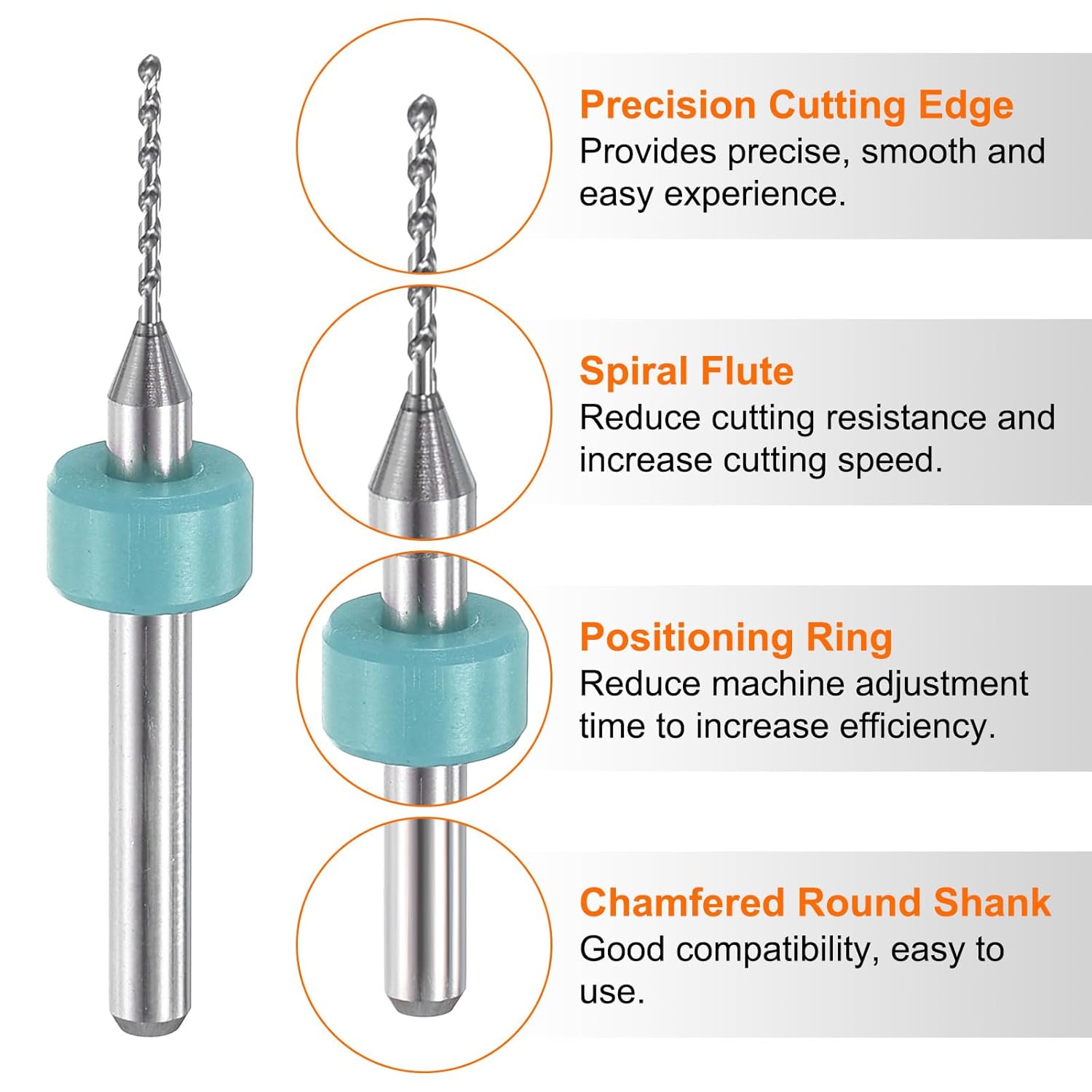 HARFINGTON 3 Set (30pcs) PCB Drill Bit Set 1/8" Shank 0.9mm Tungsten Carbide Micro Twist Drill Bits Tools for Print Circuit Board Jewelry Plastic Wood Soft Metal