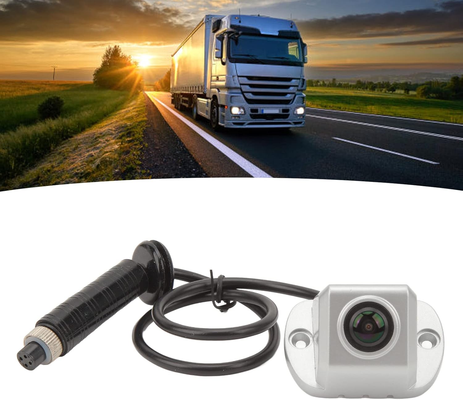 Side View Camera, Night Vision 4 Pin Reverse Rear View Camera IP68 Car Door Blind Spot Side View Camera for RV Van Truck Bus (1080P)