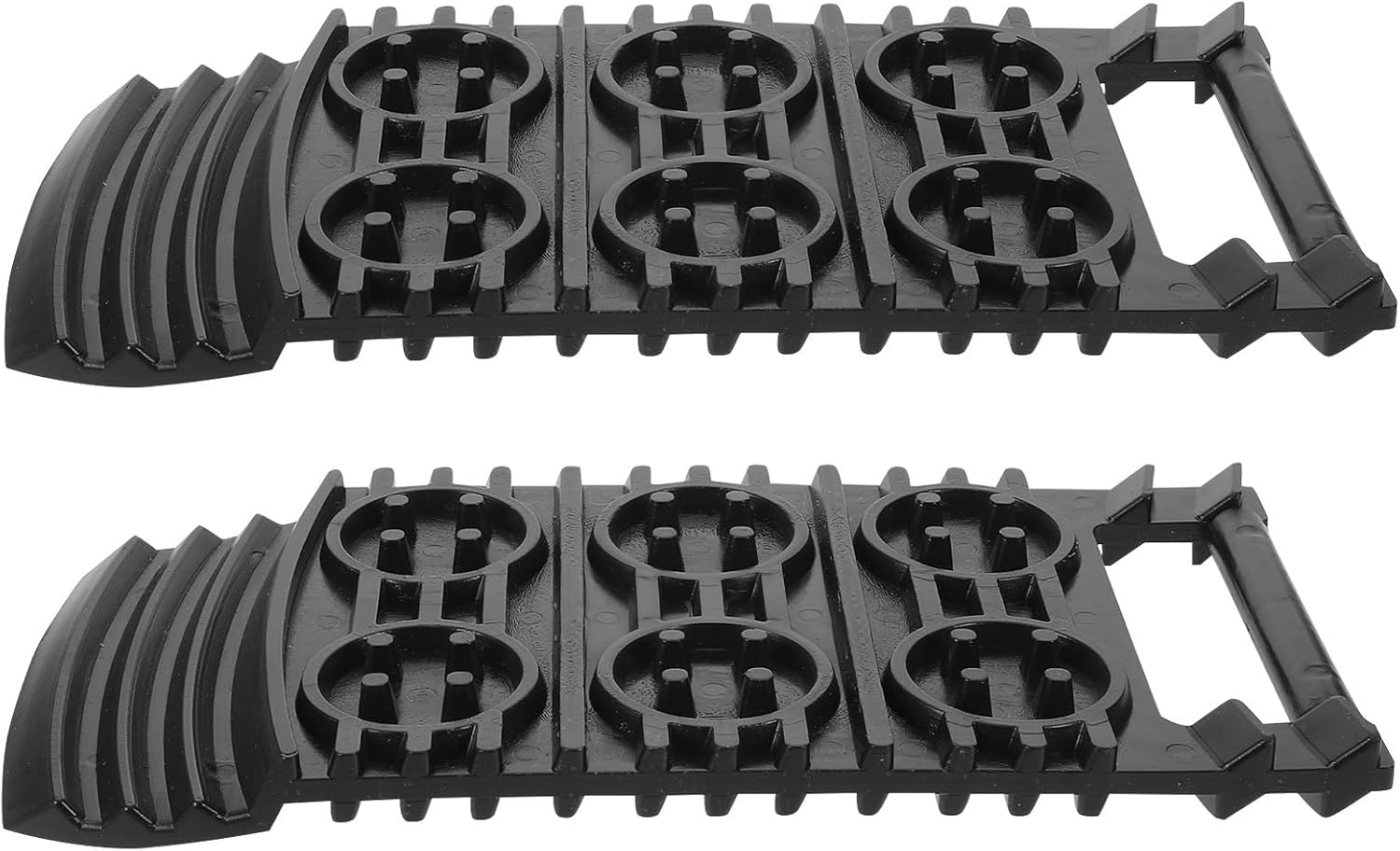 2pcs Recovery Tracks Traction Board for Car Tire PE Black