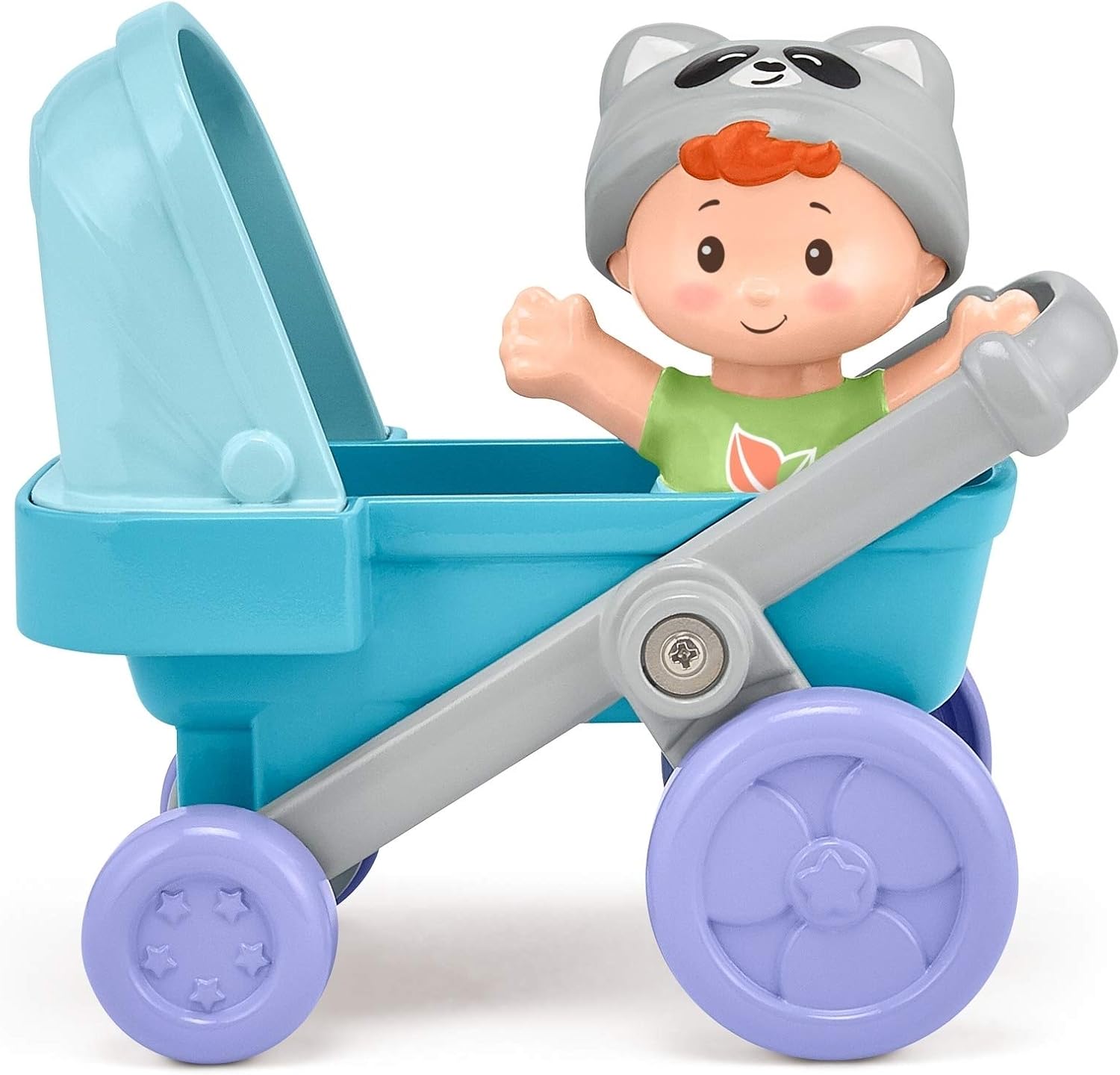 Fisher-Price Little People Swing & Stroll Babies Play Set with Figure and Pretend Outdoor Toys for Toddlers and Preschool Kids : Toys & Games