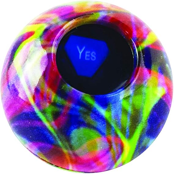 World's Smallest Magic 8 Ball Tie Dye, Multi, Model:5140