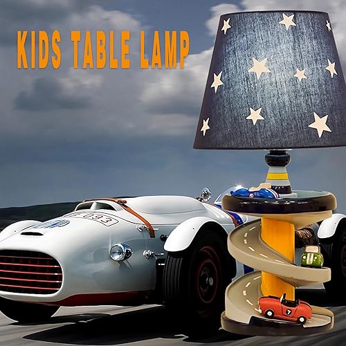 Miniatura 9 de Lámpara de mesa, adorable lámpara de escritorio para niños, estilo unicornio de 13 pulgadas, lámpara de noche azul, ideal para decoración de