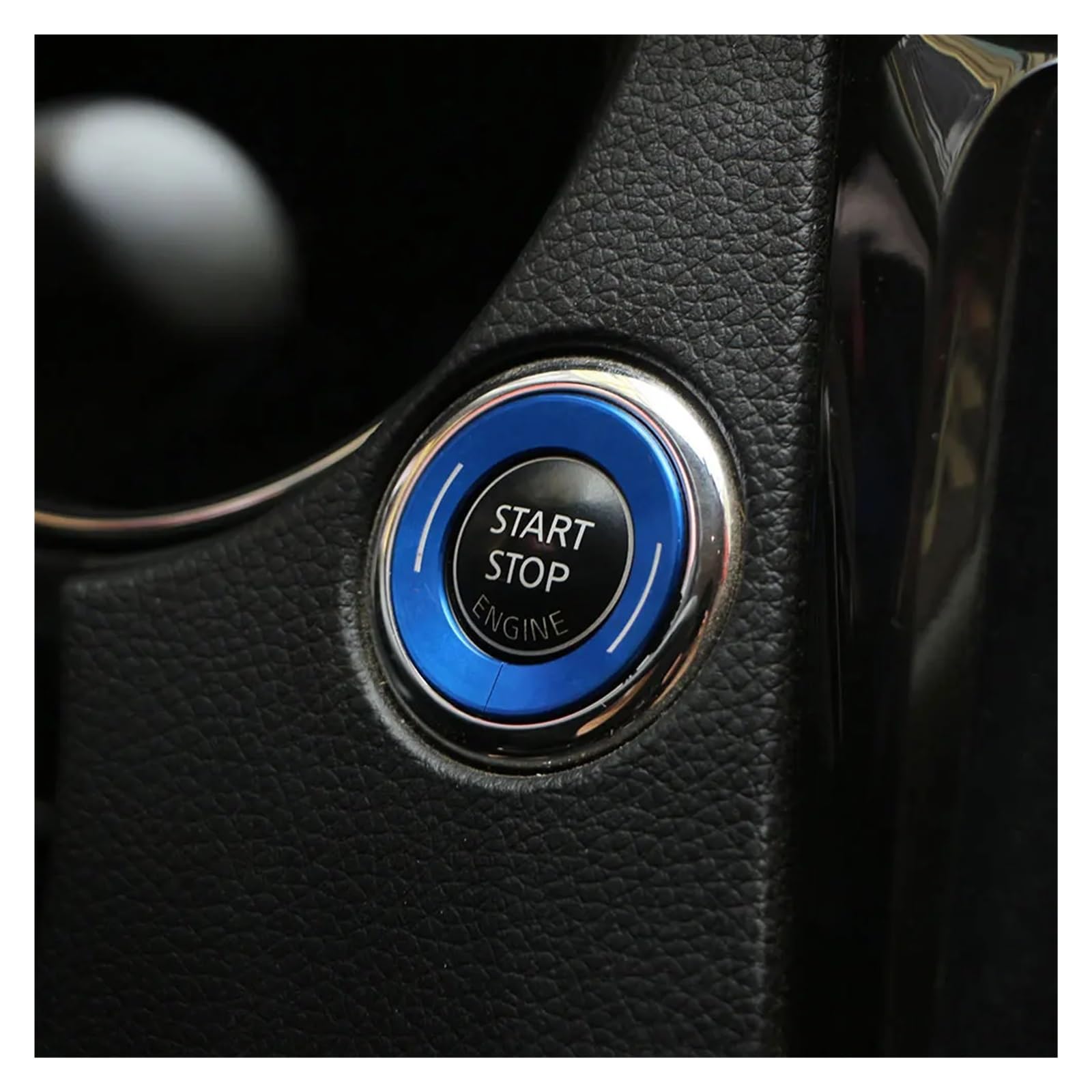 Cornice Pulsante Start/Stop Per Nissan Qashqai J11, Juke, X-Trail | Adesivo Rosso Con Anello | Facile Da Installare | Interni Auto Personalizzati