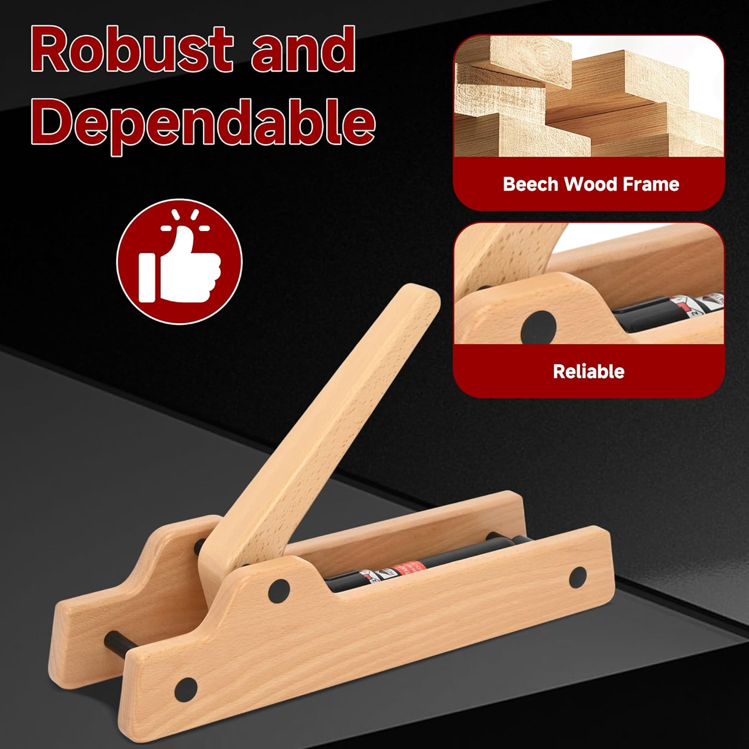 Arm Wrestling Training Equipment, Wooden Forearm Strengthener with 12 Adjustable Hydraulic Resistance Levels, Arm Strength Trainer for Home Gym Equipment, Wrist & Grip Training for All Skill Levels