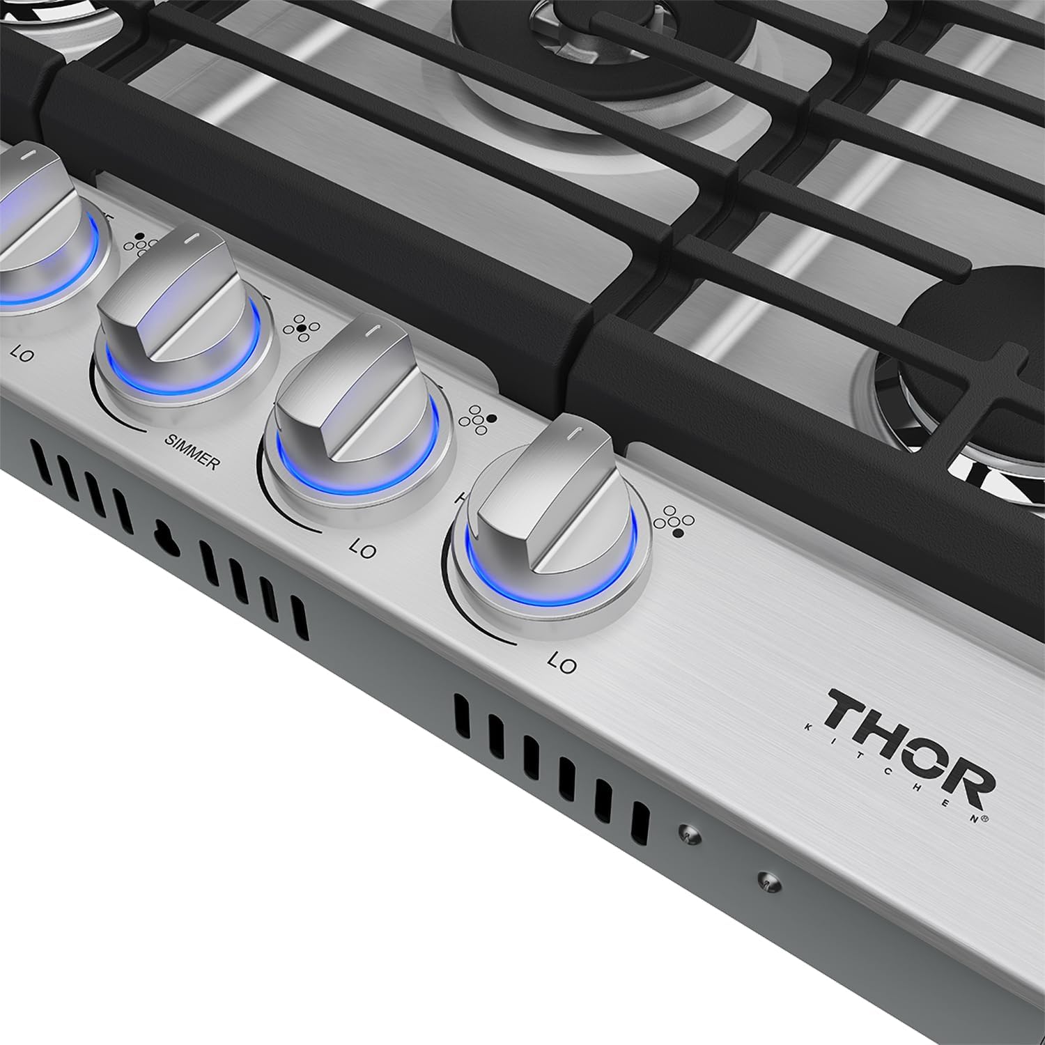 30 Inch Professional Gas Cooktop in Stainless Steel