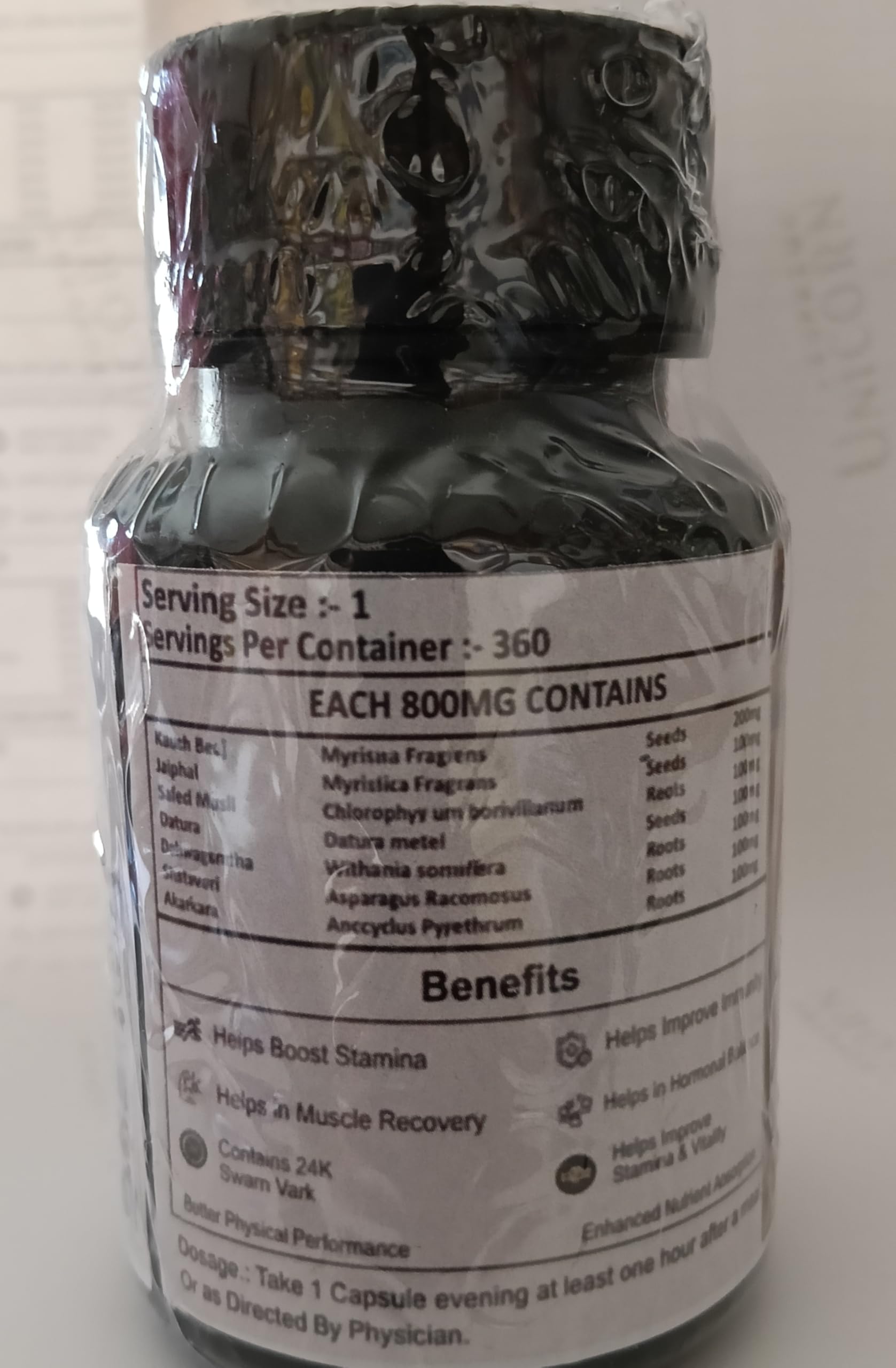 Max Stamina capsule Ayurvedic energy booster testosterone Capsules for Men Stamina & Vitality Support | 30 Capsules — Amazon image 2